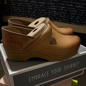 Dansko Brown Leather Mules